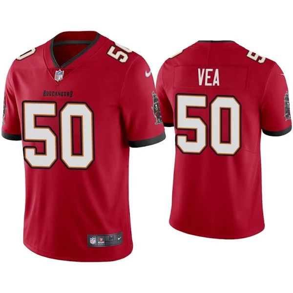 Men Tampa Bay Buccaneers #50 Vita Vea Nike Red Vapor Limited NFL Jersey->tampa bay buccaneers->NFL Jersey